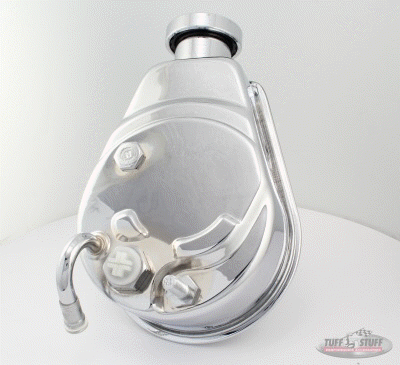 Tuff-Stuff Saginaw Power Steering Pump Chrome 850psi Tuff-Stuff Saginaw Power Steering Pump Chrome 850psi