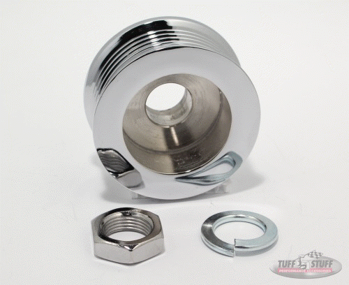 TUFF-STUFF 7610A Alternator chrome pulley6 groove TUFF-STUFF 7610A Alternator chrome pulley6 groove