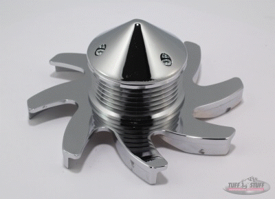Tuff Stuff Alternator Pulley 7679C; Chrome Billet Steel 6-Groove Serpentine 