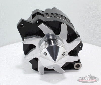 TUFF-STUFF 7935G6G22 GM alternator Bullet Fan and Pulley 160 amp blac