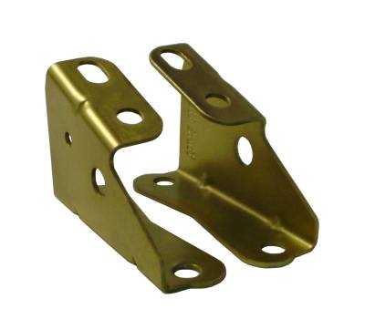 Tuff Stuff Performance - Brake Booster Brackets Incl. Left And Right Side 1967-1972 GM For Brake Booster PN[2121/2122/2123/2124/2129/2221/2222/2223/2224/2228/2229/2231] Gold Zinc 4650B