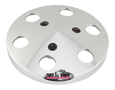 Tuff Stuff Performance - A/C Compressor Clutch Cover Machined Aluminum Chrome 8490A