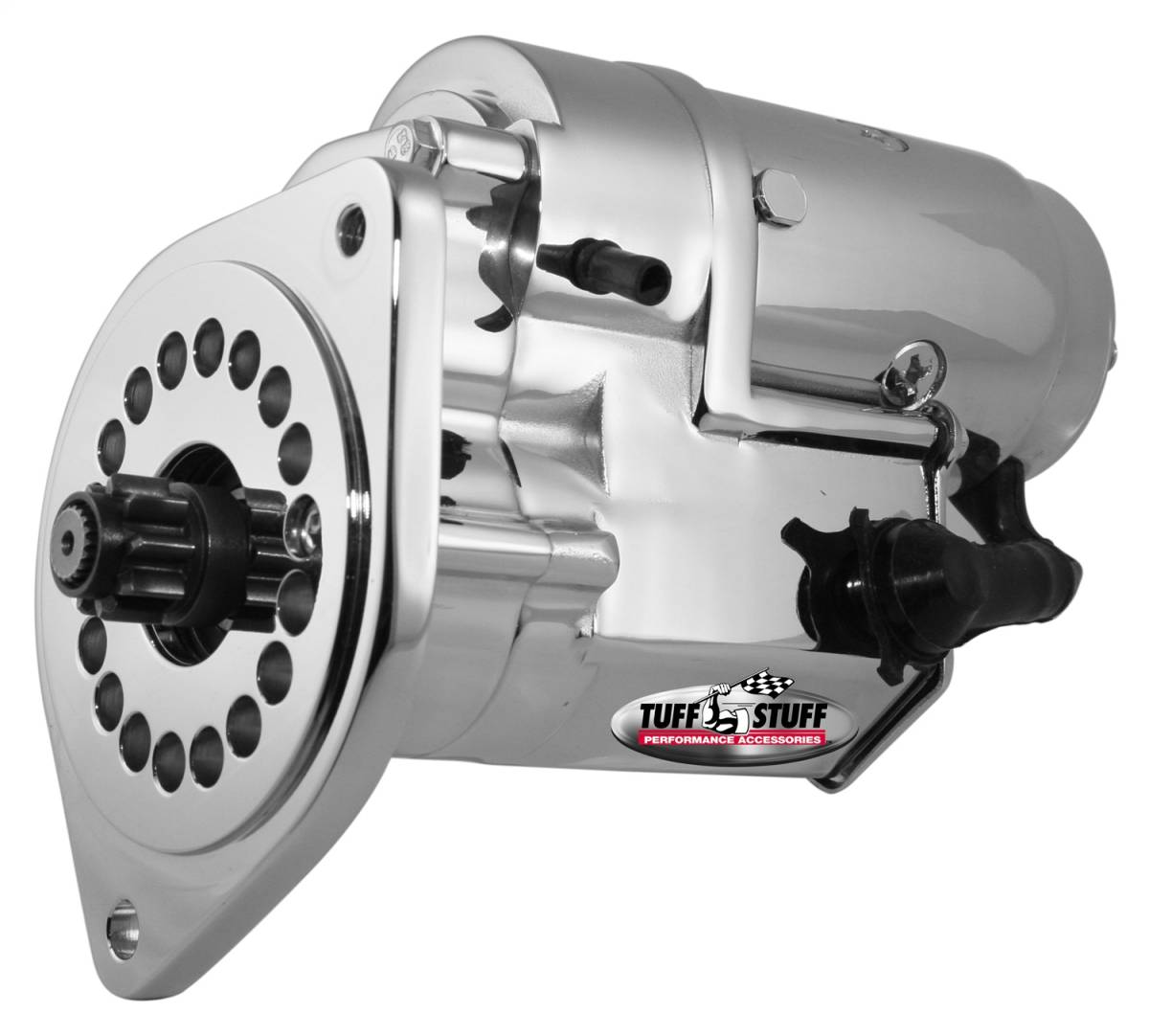 Tuff Stuff Performance - Gear Reduction Starter Tuff Torque 2 Hole Mounting-One Hole Is Threaded Chrome 13149A