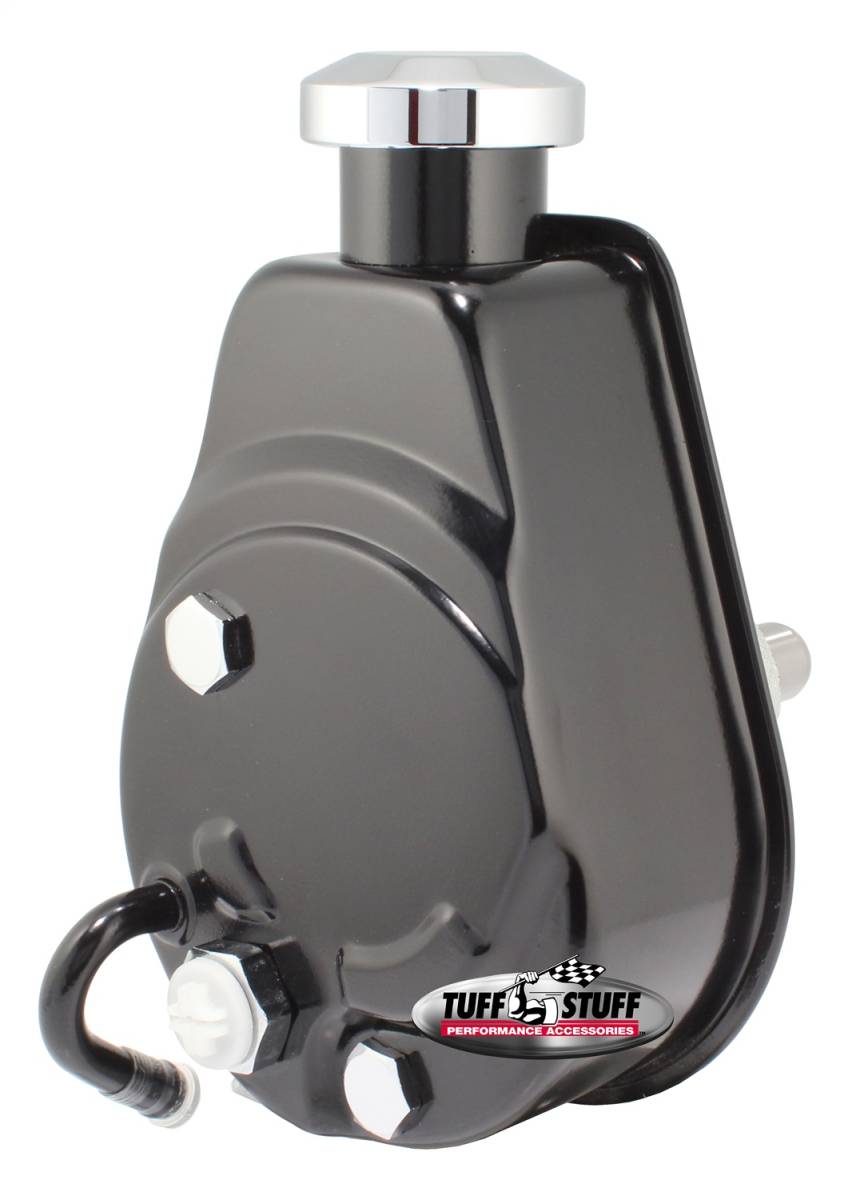 Tuff Stuff Performance - Saginaw Style Power Steering Pump Direct Fit 3/4 in. Press Fit Shaft 1200 PSI M10x1.5 Mtg. Holes Black 6163B