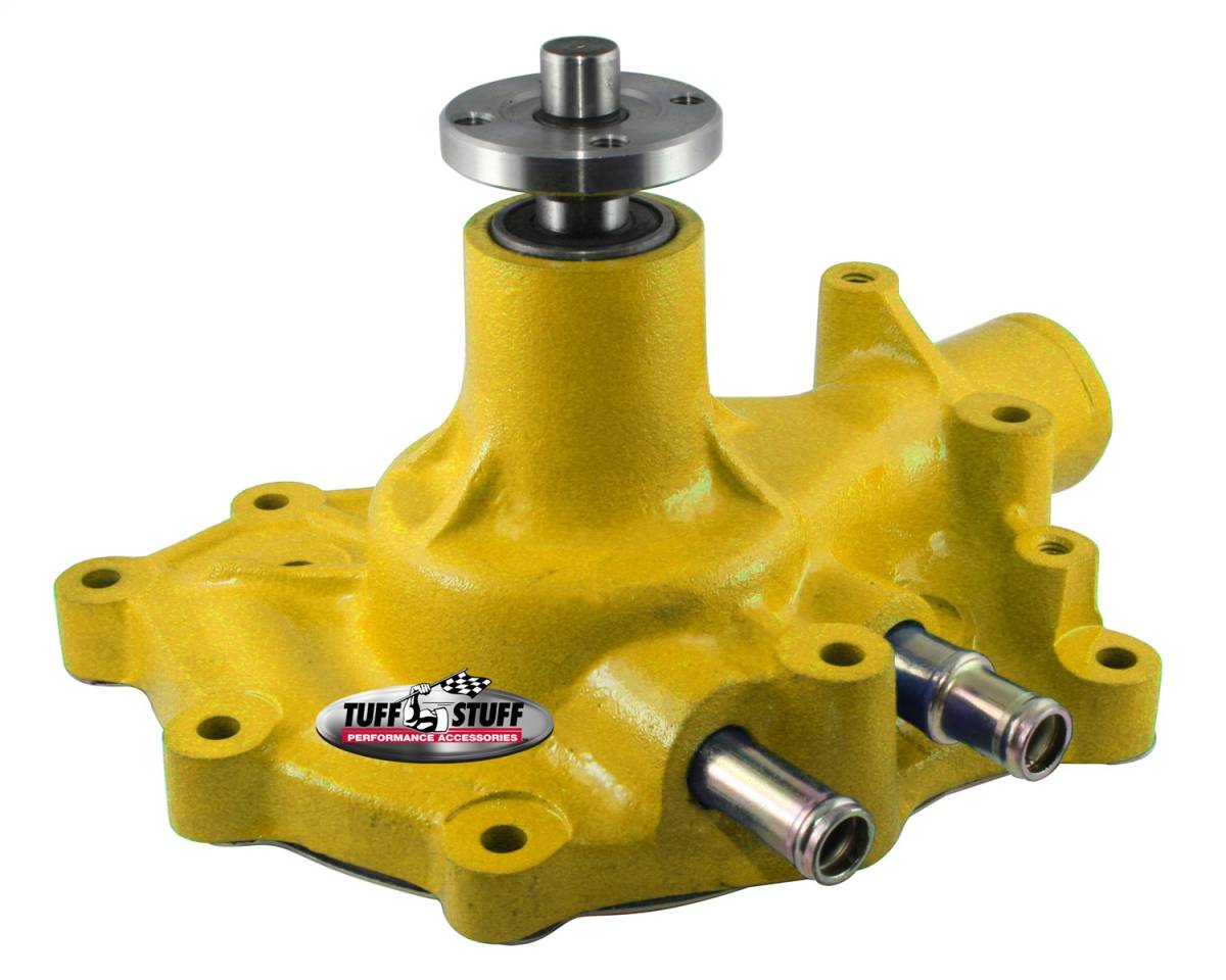 Tuff Stuff Performance - SuperCool Water Pump 5.437 in. Hub Height 5/8 in. Pilot w/Pass. Side Inlet Yellow 1432CYELLOW