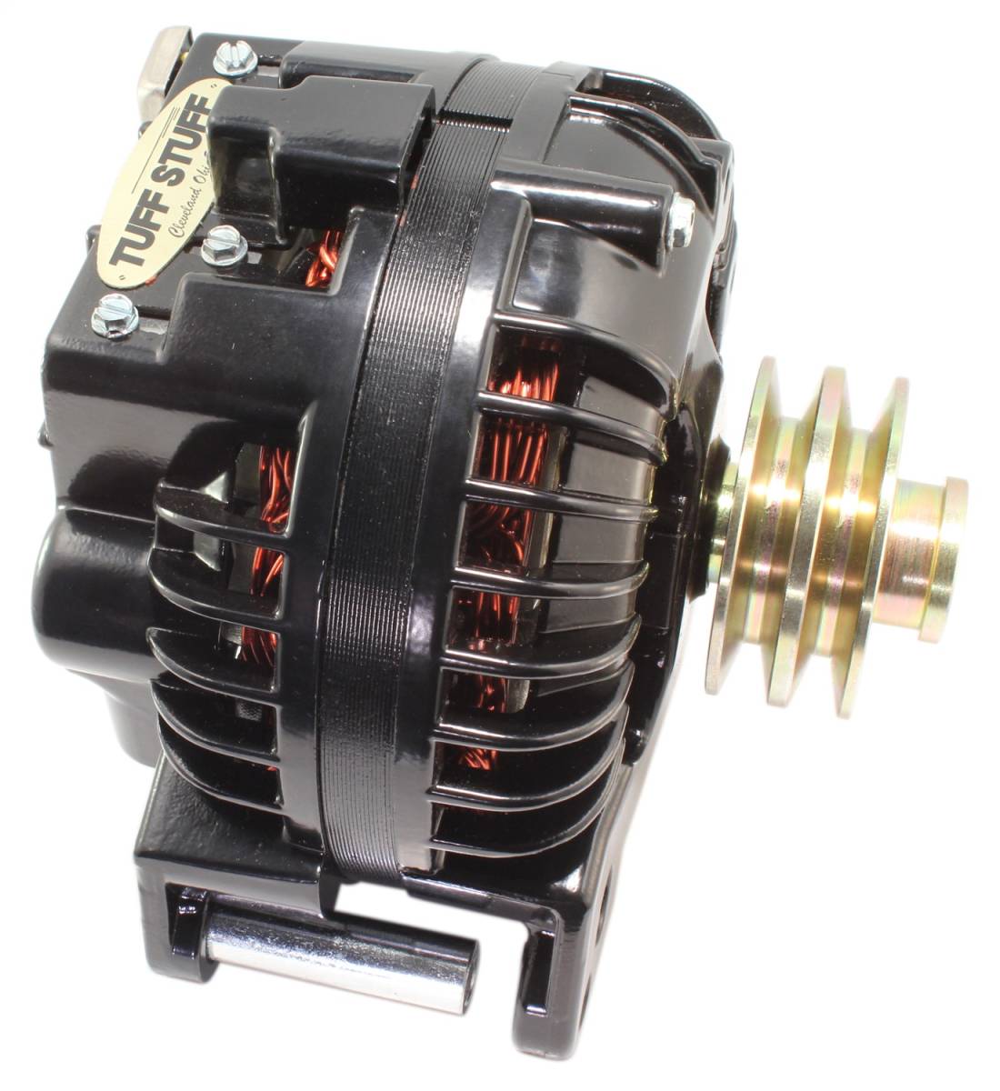 Tuff Stuff Performance - Alternator 60 AMP 1 Wire Double Groove Pulley Black 8509RGDP