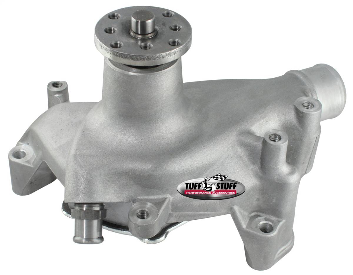Tuff Stuff Performance - Platinum SuperCool Water Pump 6.937 in. Hub Height 5/8 in. Pilot Long Reverse Rotation Aluminum Casting Factory Cast PLUS+ For Custom Serpentine Systems Only 1511NCREV
