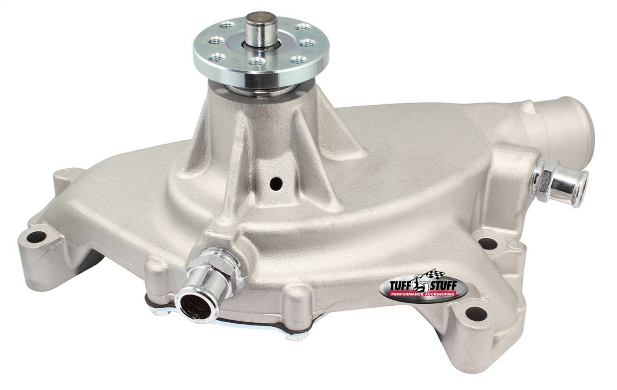 Tuff Stuff Performance - Standard Style Water Pump 5.750 in. Hub Height 5/8 in. Pilot Short Flat Smooth Top And (2) Threaded Water Ports Factory Cast PLUS+ 1496
