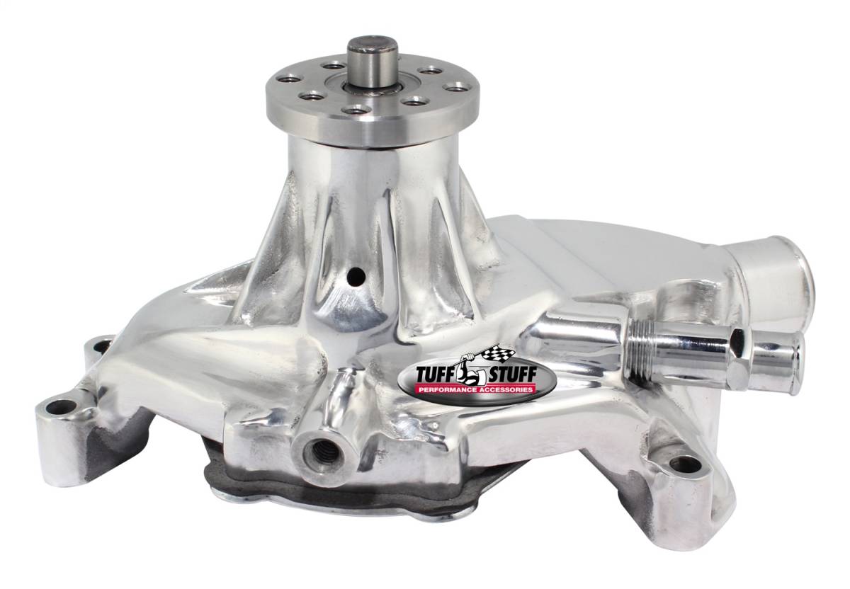 Tuff Stuff Performance - Platinum Water Pump 5.625 in. Hub Height 5/8 in. Pilot Standard Flow 3/8 in.-16 Threaded Hole Threaded Water Port Polished 1635EB