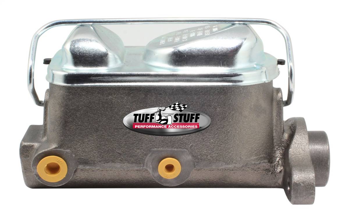 Tuff Stuff Performance - Brake Master Cylinder Dual Reservoir 1 in. Bore 3/8 in-24 And 1/2 in.-20 Ports 3 1/8 in. Mounting Hole Spacing As Cast 2017NB