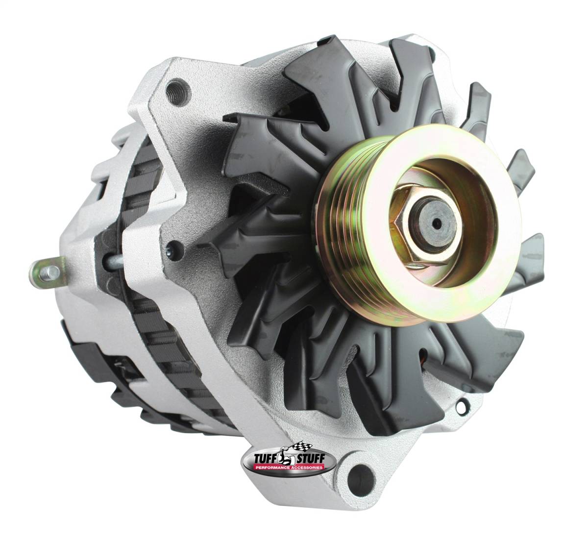 Tuff Stuff Performance - Alternator 160 AMP 1 Wire Or OEM 6 Groove Pulley Factory Cast PLUS+ 7861K-16G