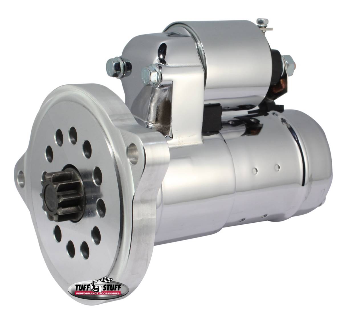 Tuff Stuff Performance - Gear Reduction Starter 1.6 KW Motor 2 Bolt Straight Mounting Indexable Chrome 6551A