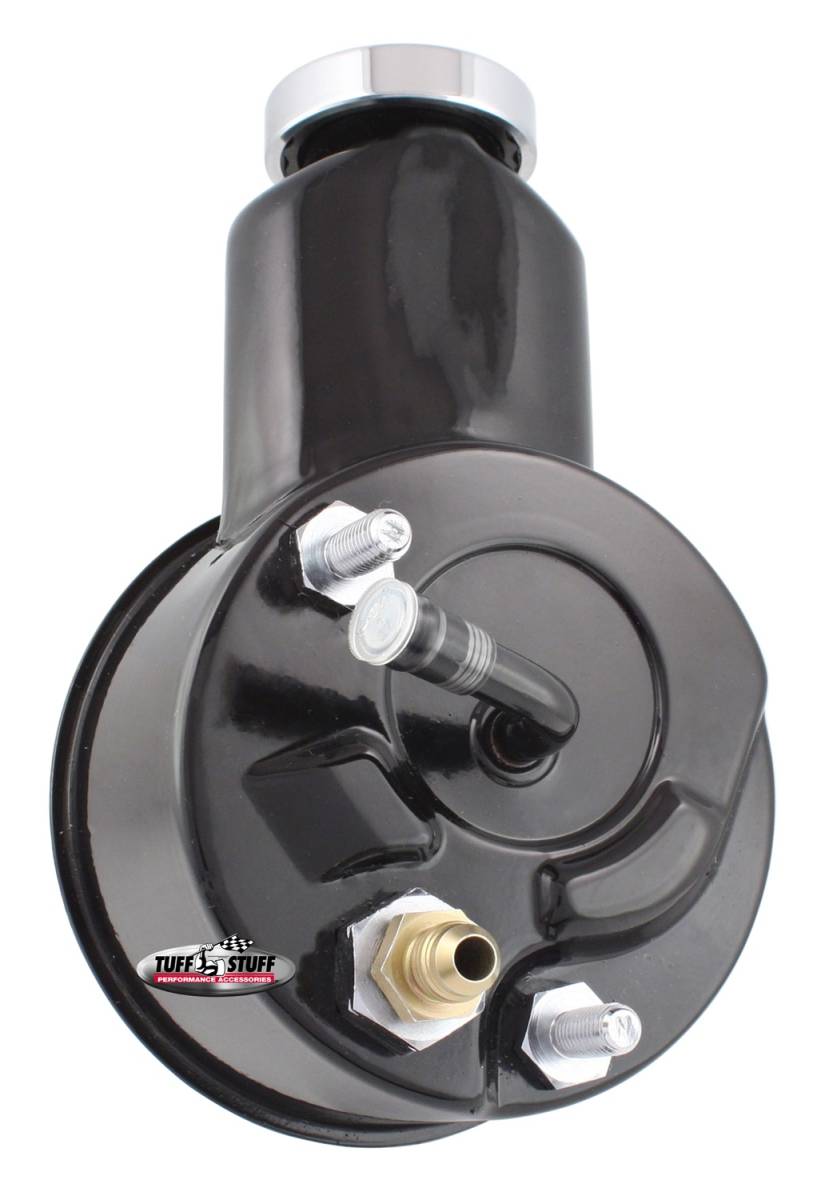 Tuff Stuff Performance - Saginaw Style Power Steering Pump Direct Fit 5/8 in. Keyed Shaft 3/8 in.-16 Mounting Black 6198B