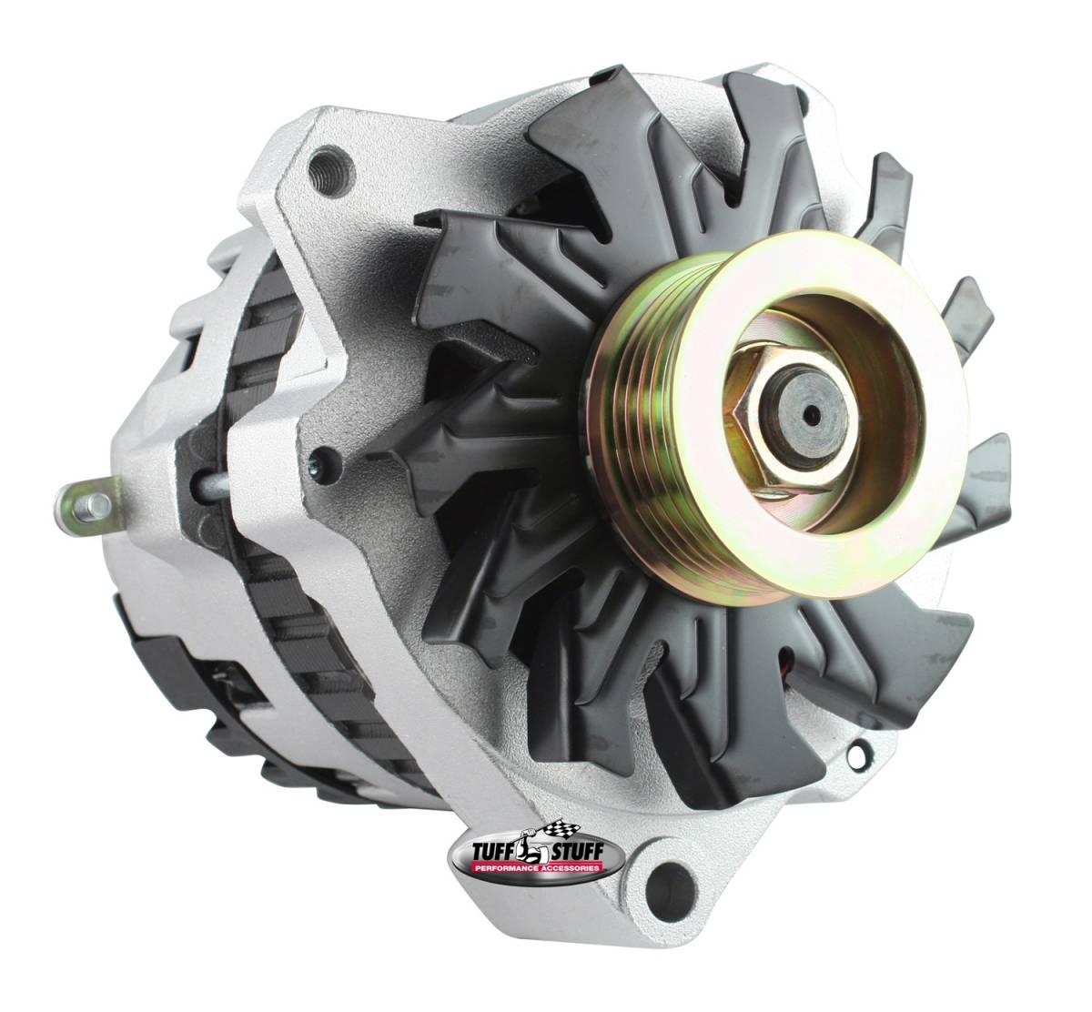 Tuff Stuff Performance - Alternator 105 AMP 1 Wire Or OEM 6 Groove Pulley Factory Cast PLUS+ 7861-16G