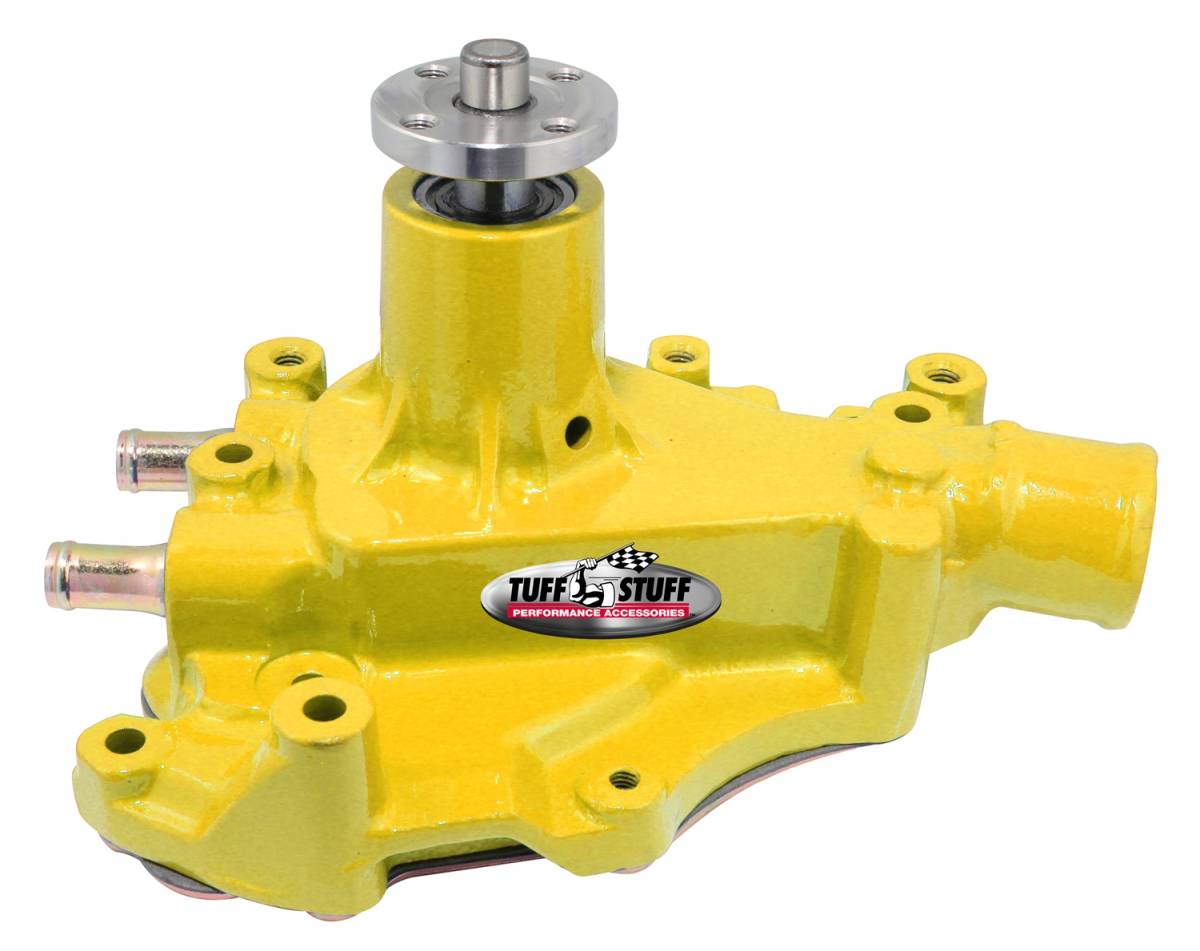 Tuff Stuff Performance - SuperCool Water Pump 5.687 in. Hub Height 5/8 in. Pilot w/Driver Side Inlet Windsor Only Yellow 1468CYELLOW