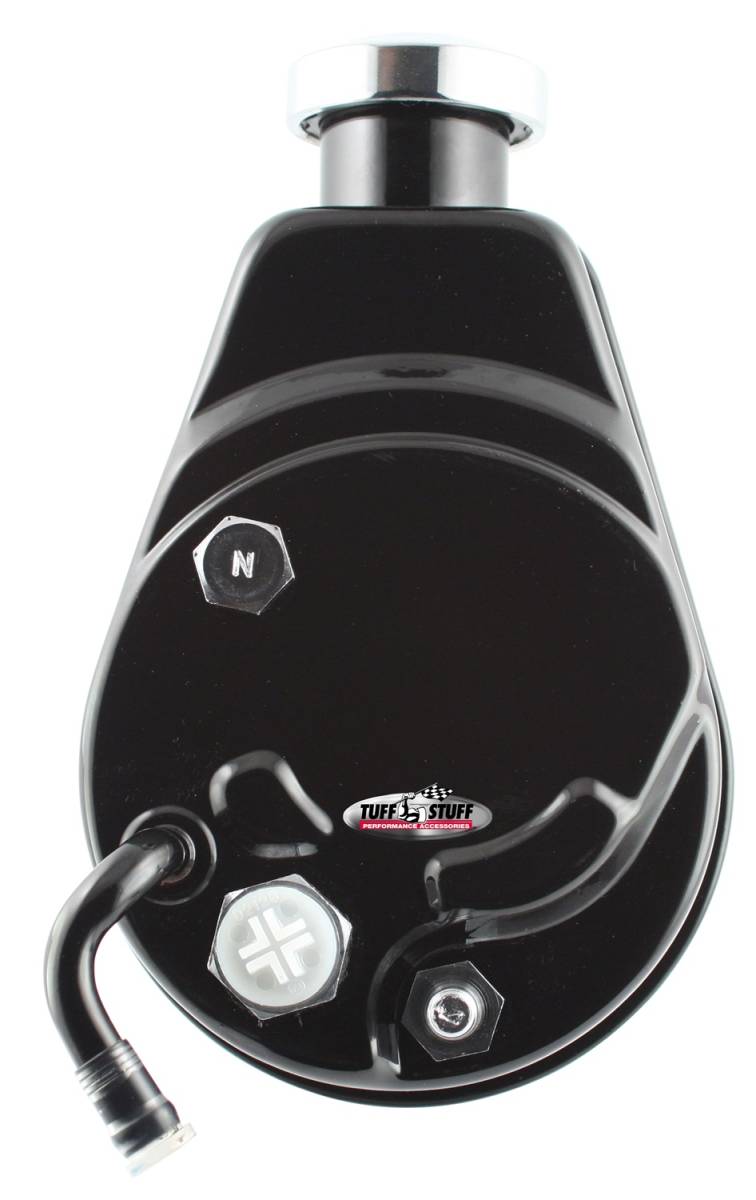 Tuff Stuff Performance - Saginaw Style Power Steering Pump Direct Fit 5/8 in. Keyed Shaft 3/8 in.-16 Mounting Black 6183B