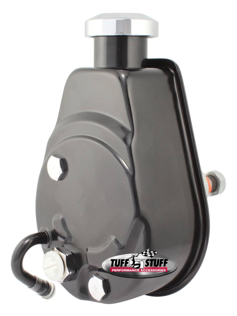 Tuff Stuff Performance - Saginaw Style Power Steering Pump Direct Fit 5/8 in. Keyed Shaft 1200 PSI 3/8 in.-16 Mtg. Holes Black 6171B