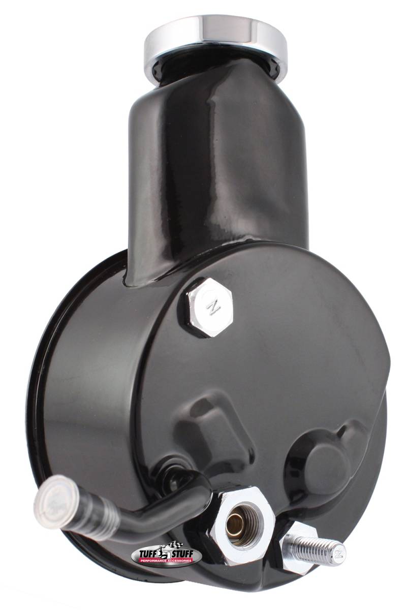 Tuff Stuff Performance - Saginaw Style Power Steering Pump Direct Fit 5/8 in. Keyed Shaft 3/8 in.-16 Mounting Black 6194B
