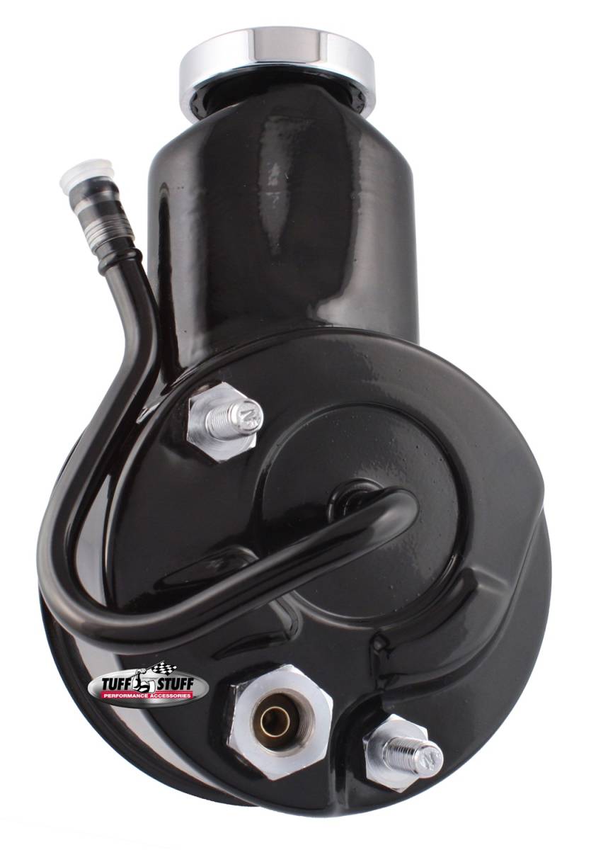 Tuff Stuff Performance - Saginaw Style Power Steering Pump Direct Fit 5/8 in. Keyed Shaft 3/8 in.-16 Mounting Black 6192B