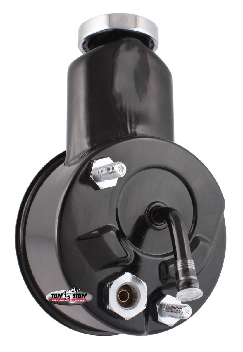 Tuff Stuff Performance - Saginaw Style Power Steering Pump Direct Fit 5/8 in. Keyed Shaft 3/8 in.-16 Mounting Black 6196B