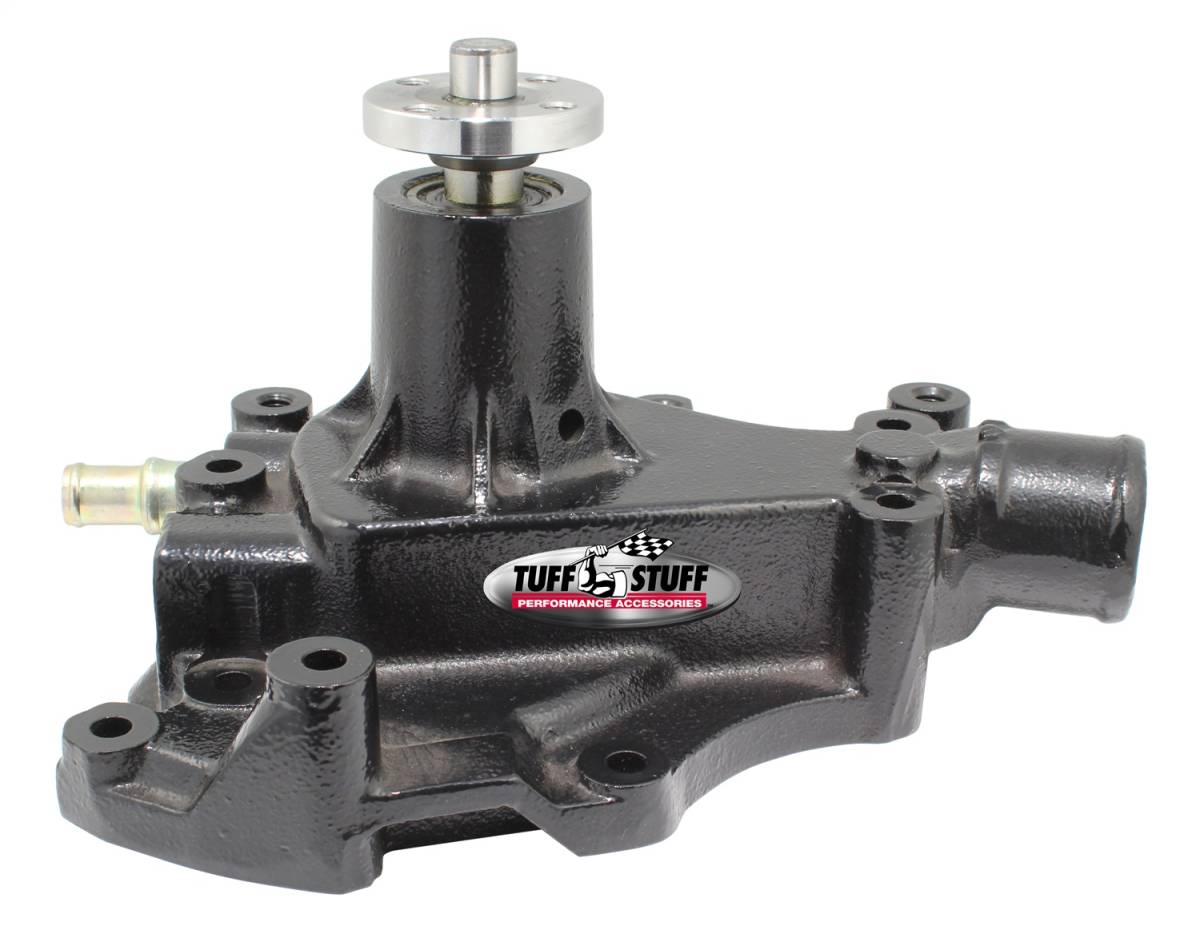 Tuff Stuff Performance - SuperCool Water Pump 5.687 in. Hub Height 5/8 in. Pilot w/Driver Side Inlet Cleveland Only Stealth Black Powder Coat 1469C