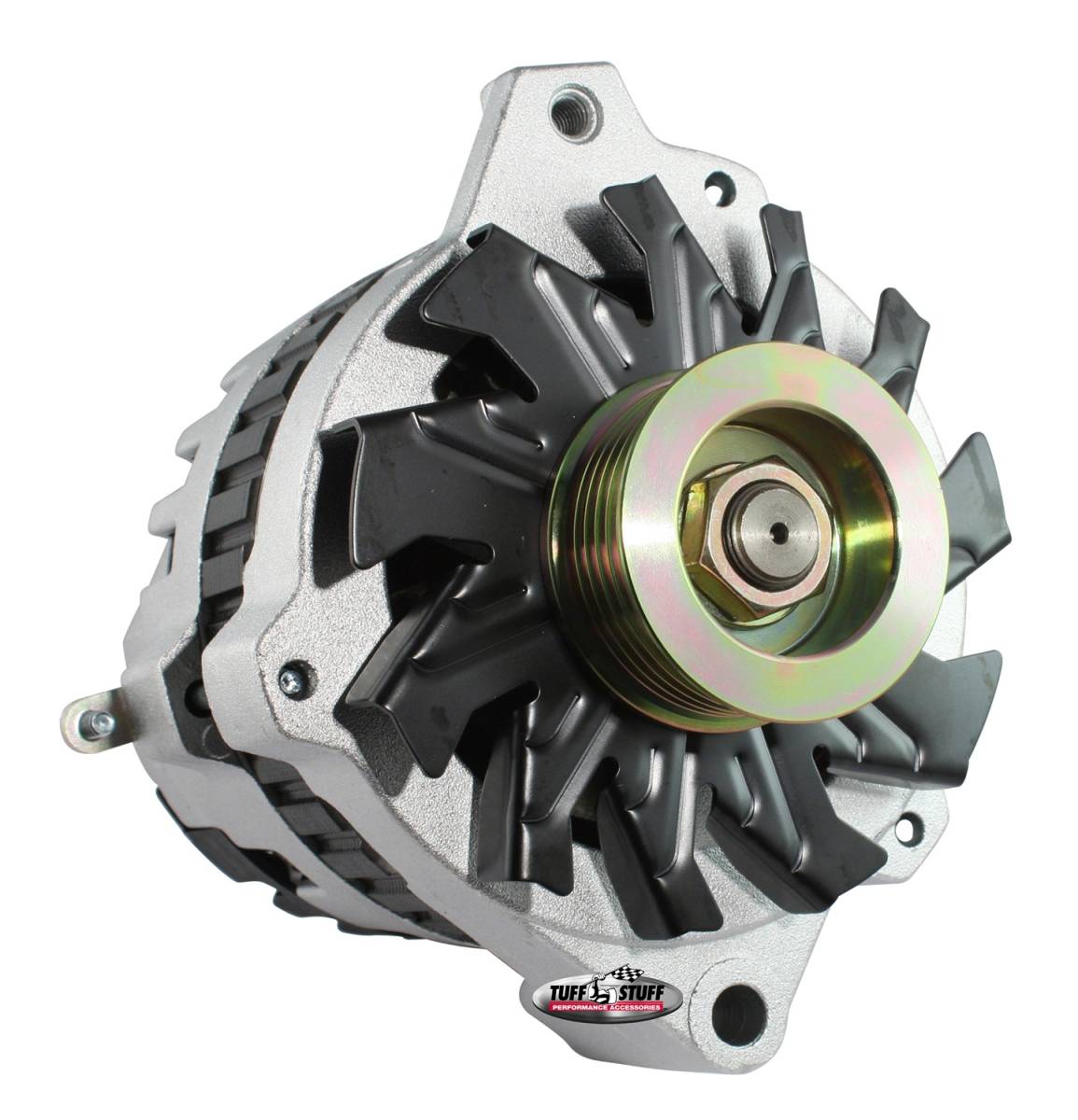 Tuff Stuff Performance - Alternator 160 AMP 1 Wire Or OEM 6 Groove Pulley 6.125 in. Bolt To Bolt Factory Cast PLUS+ 7866K-16G