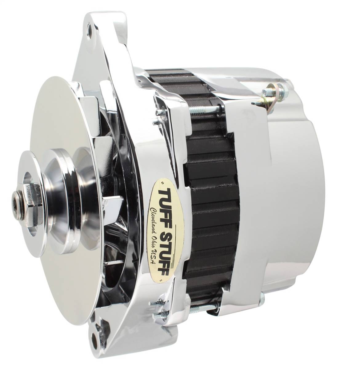 Tuff Stuff Performance - Alternator 170 AMP Incl. Pigtail/OEM Wiring V Groove Pulley Aluminum Polished 7290NAP