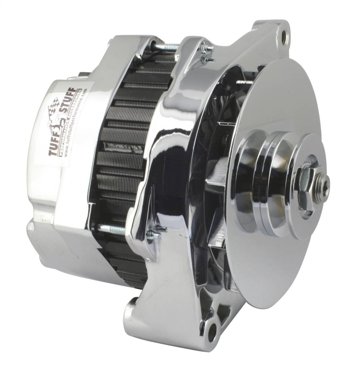 Tuff Stuff Performance - Alternator 170 AMP Incl. Pigtail/OEM Wiring V Groove Pulley Chrome 7290NA