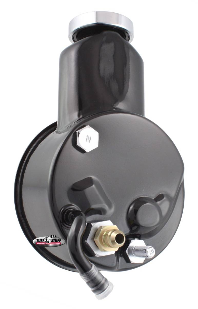 Tuff Stuff Performance - Saginaw Style Power Steering Pump Direct Fit 5/8 in. Keyed Shaft 3/8 in.-16 Mounting Black 6191B