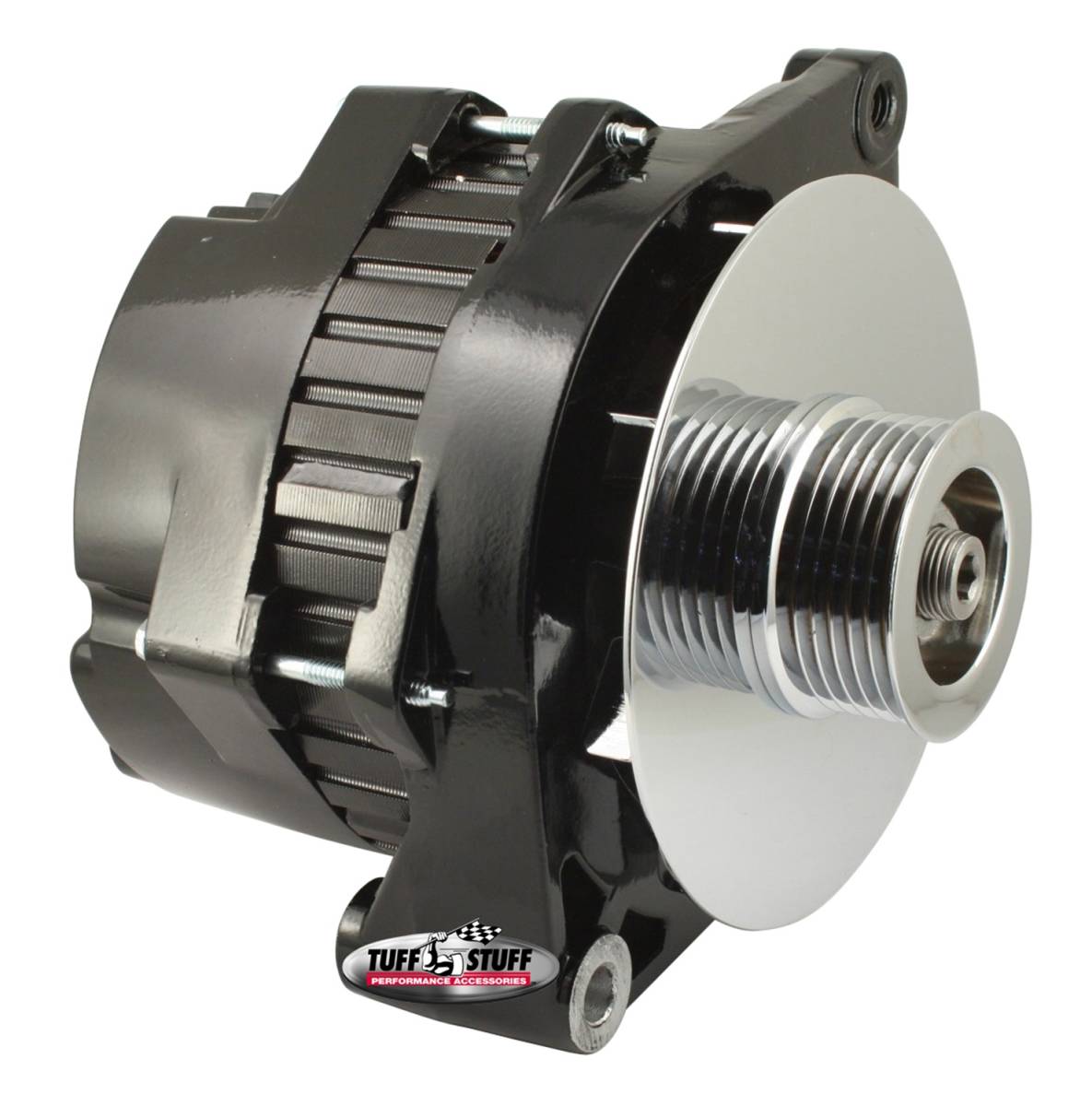 Tuff Stuff Performance - Alternator 250 High AMP Incl. Pigtail/OEM Wiring 6 Groove Pulley Black 7290NF6G