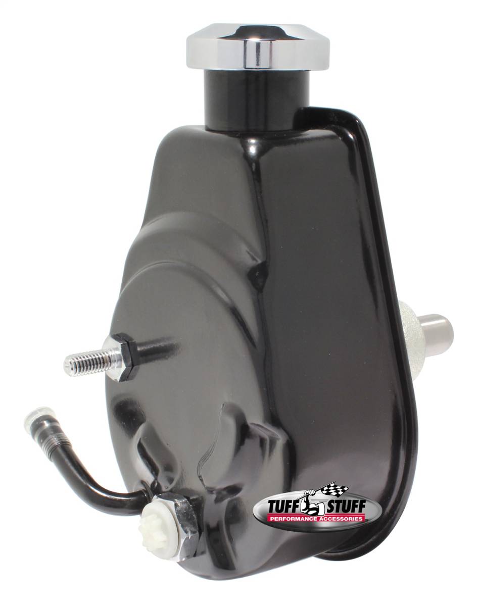 Tuff Stuff Performance - Saginaw Style Power Steering Pump Direct Fit 3/4 in. Press Fit Shaft M10x1.5 Mounting Black 6179B