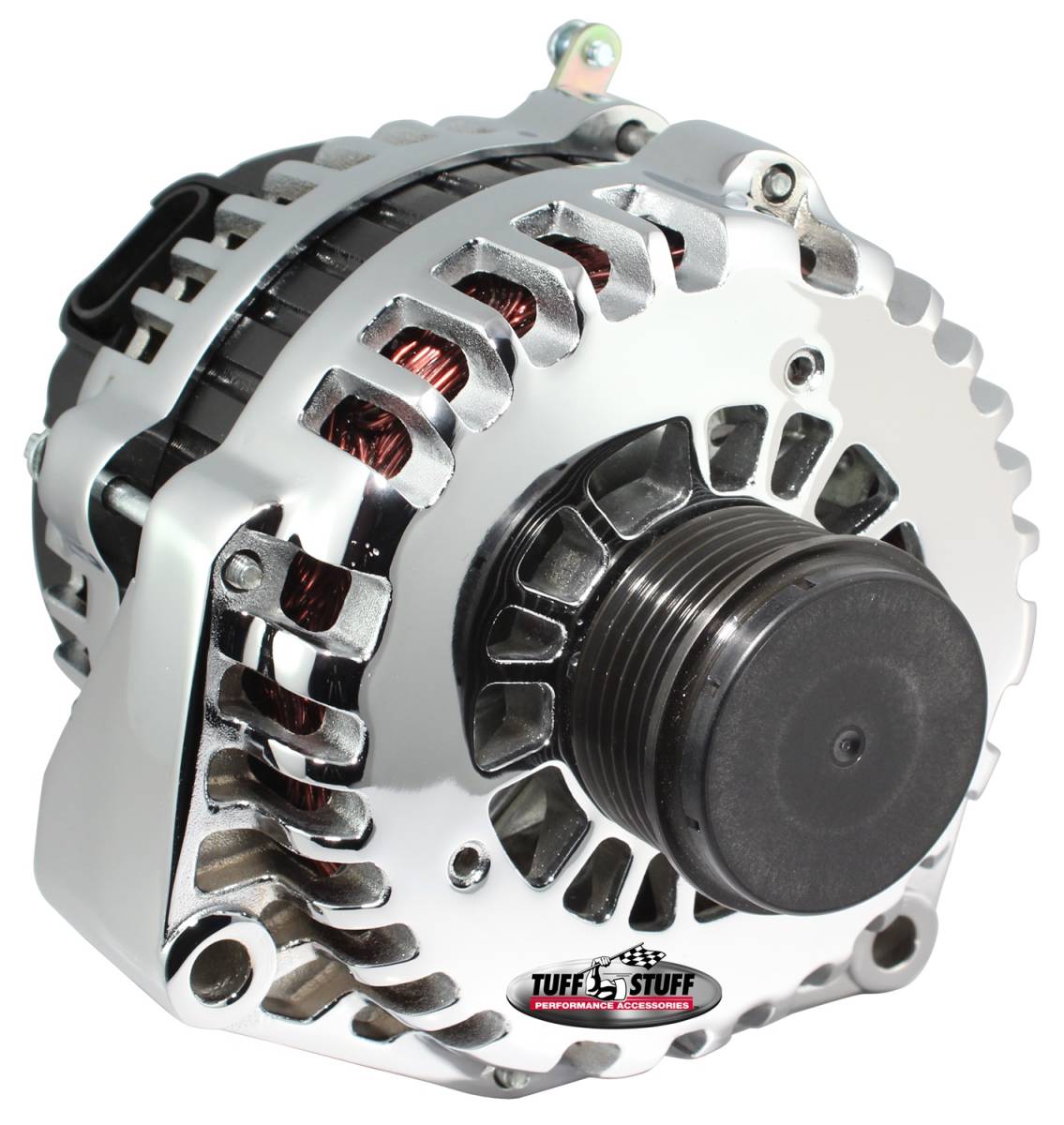 Tuff Stuff Performance - Alternator 230 AMP OEM Wire 6 Groove Clutch Pulley Polished 8299DP