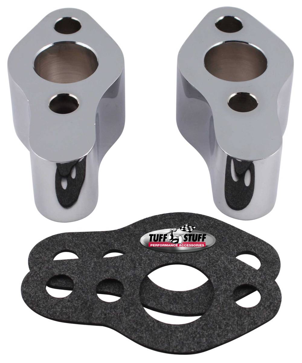 Tuff Stuff Performance - Water Pump Extension Incl. 2 Extensions/2 Gaskets Chrome 2254A