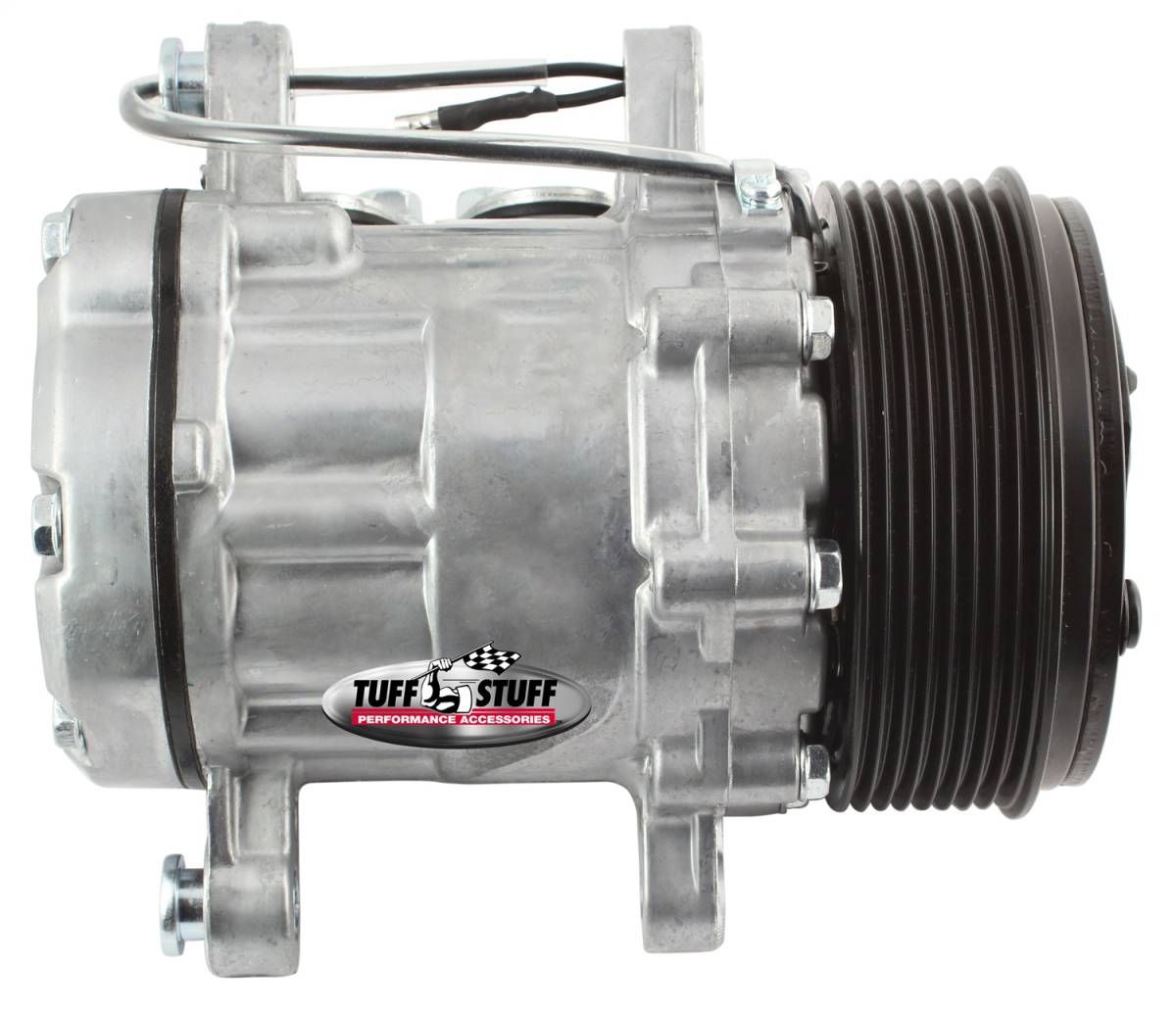 Tuff Stuff Performance - Sanden Style SD7 A/C Compressor R134A Series 8 Groove Pulley Factory Cast PLUS+ 4517NC8G
