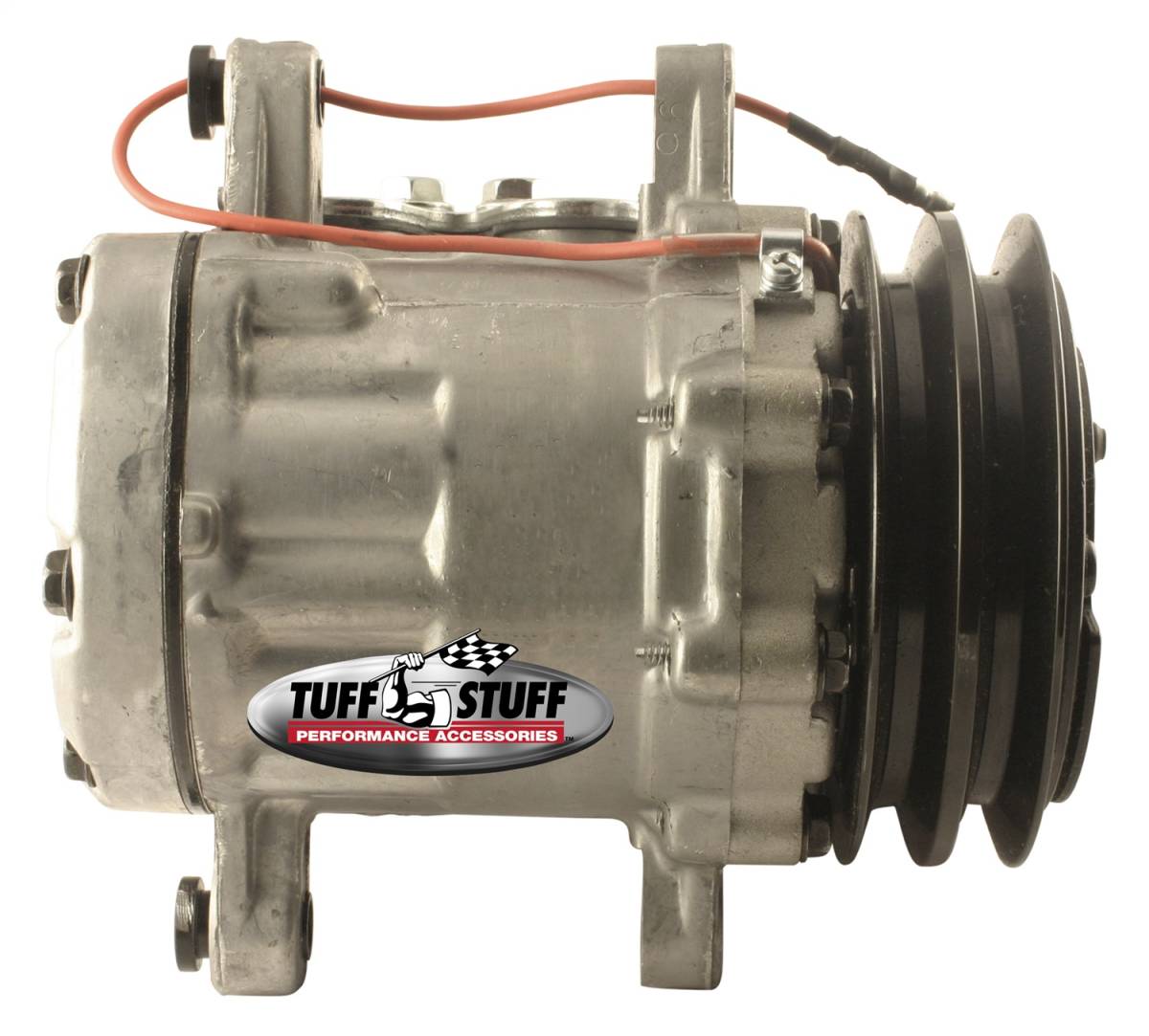 Tuff Stuff Performance - Sanden Style SD7 A/C Compressor R134A Series Double Pulley Factory Cast PLUS+ 4517NCDP