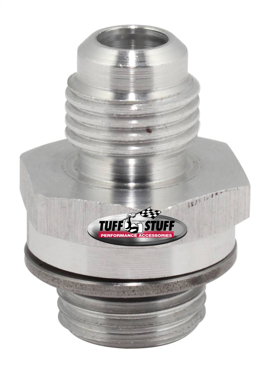 Tuff Stuff Performance - Power Steering Pressure Hose Fitting AN-6 x M16-1.5 Incl. Washer w/O-Ring Fits Type II Aluminum 5550