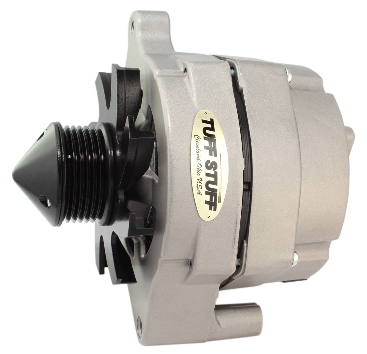 Tuff Stuff Performance - Alternator 140 AMP Smooth Back 1 Wire 6 Groove Bullet Pulley Factory Cast PLUS+ 7068KBULL6G