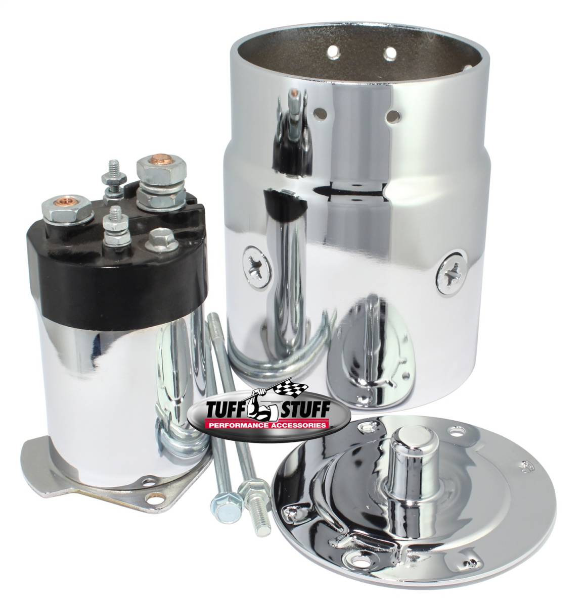 Tuff Stuff Performance - Chrome Plated Starter Kit For Chevy/Buick/Cadillac/Olds/Pontiac/OEM And Tuff Stuff Starter PN[3510/3570/3631/3689] 7550A