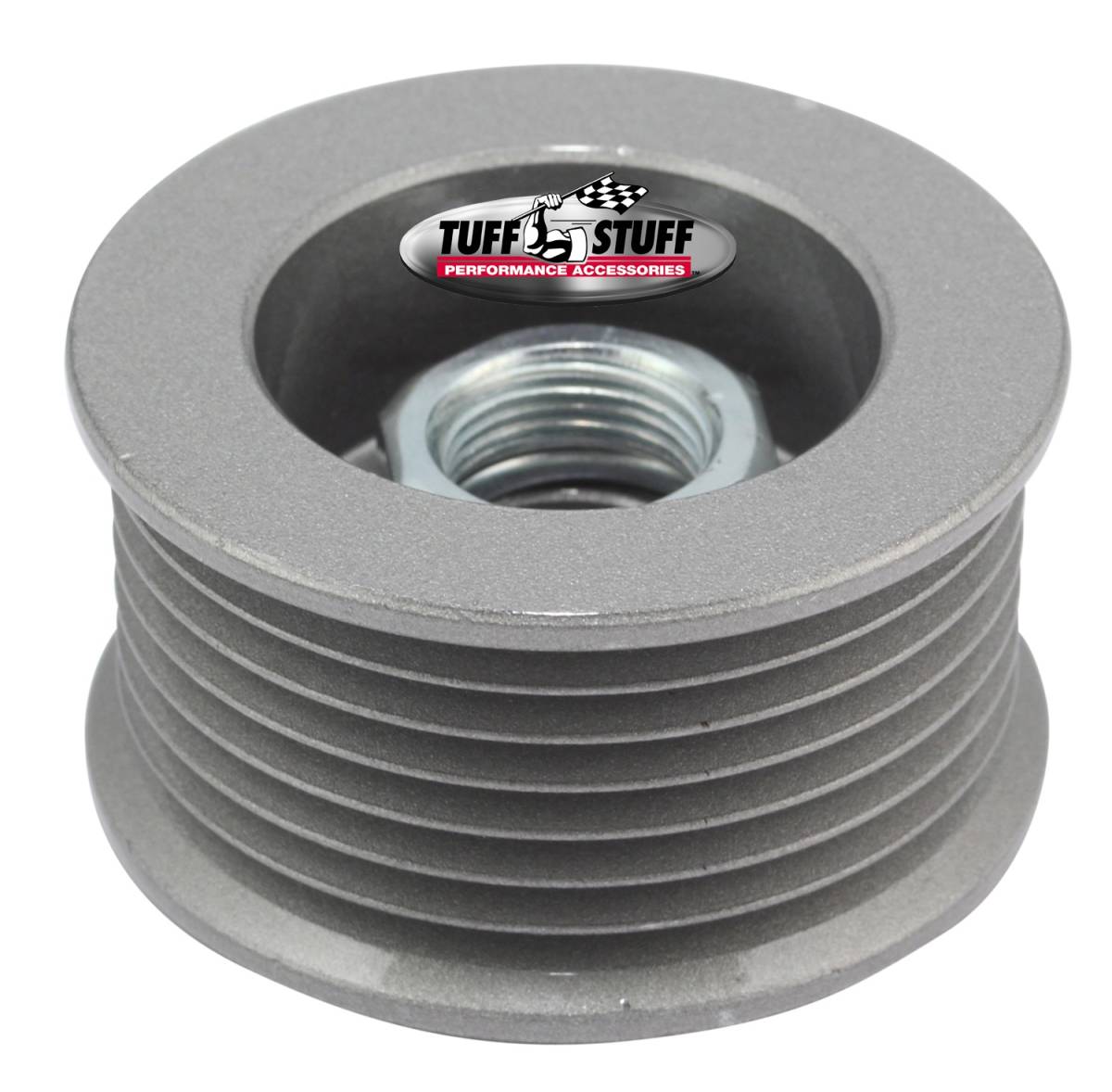 Tuff Stuff Performance - Alternator Pulley 2.25 in. 7 Groove Serpentine Incl. Lock Washer/Nut As Cast 7610CC