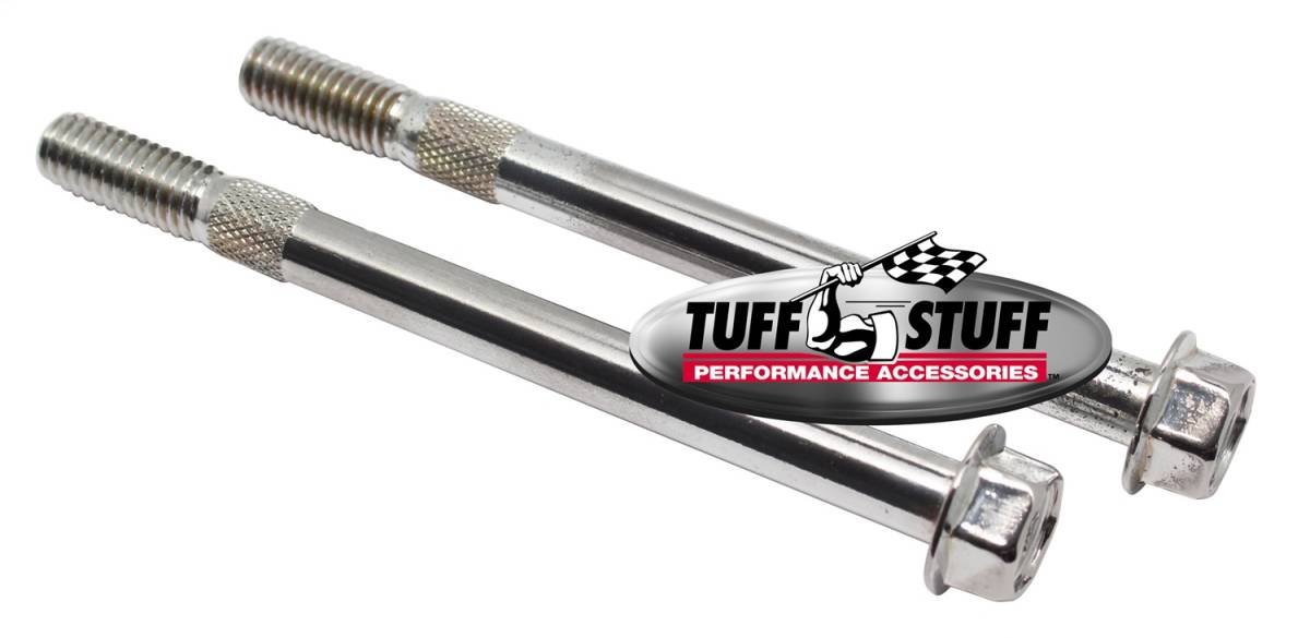 Tuff Stuff Performance - Starter Bolt Set Fits Most Full Size Chevy/Buick/Olds/Pontiac/Tuff Stuff PN[3510/3570] Starters w/3/8-16 in. x 4 5/8 in. Bolts Chrome 7623A