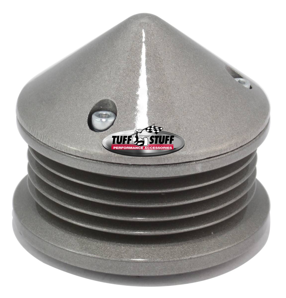 Tuff Stuff Performance - Alternator Pulley And Bullet Cover 2.25 in. Pulley 5 Groove Serpentine Incl. Lock Washer/Nut Factory Cast PLUS+ 7652D