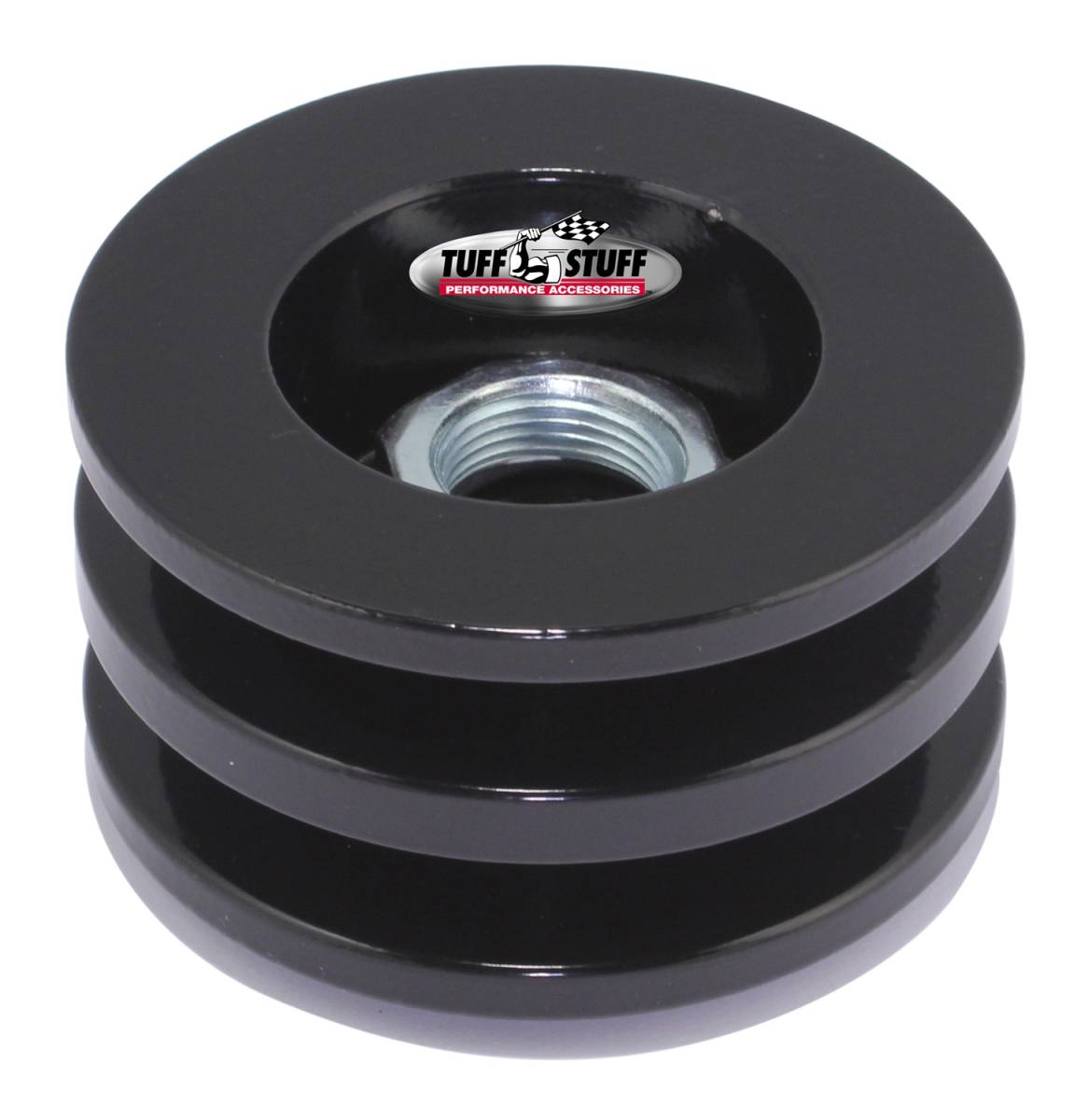 Tuff Stuff Performance - Alternator Pulley 2.628 in. Double V Groove Incl. Lock Washer/Nut Stealth Black 7610FB