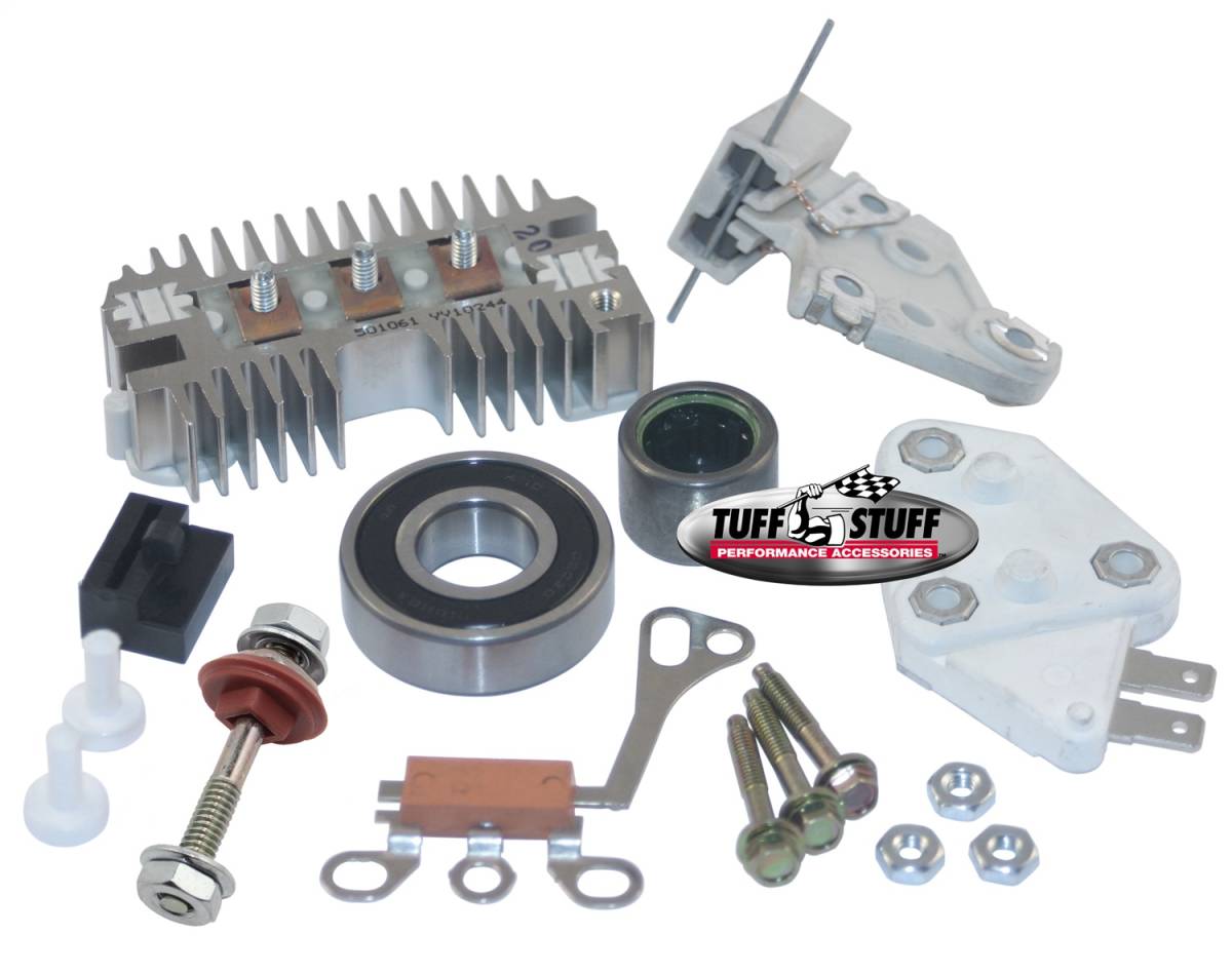 Tuff Stuff Performance - Alternator Repair Kit GM 10SI OEM Wire Incl. All Parts And Bearings To Rebuild Tuff Stuff Alternator PN[7127NA] 7700A