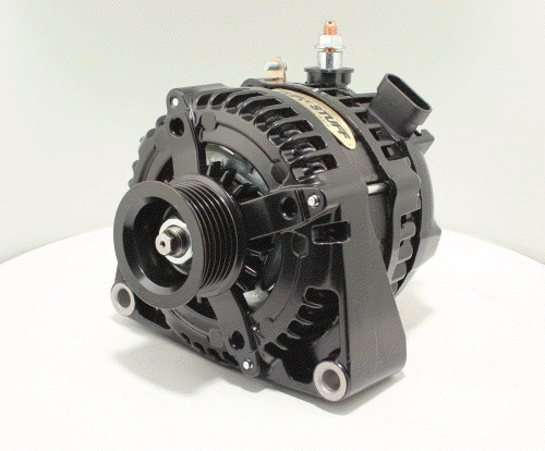 Tuff Stuff Performance - LS 225 MAX AMP Alternator, 6-Groove, OEM Wiring, Chrome Plated, 8435C6GOE