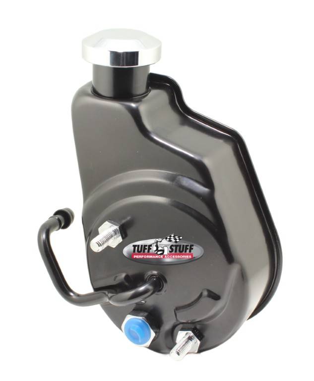 Tuff Stuff Performance - Saginaw Style Power Steering Pump, Direct Fit For GM LS Trucks, Stealth Black 6161B