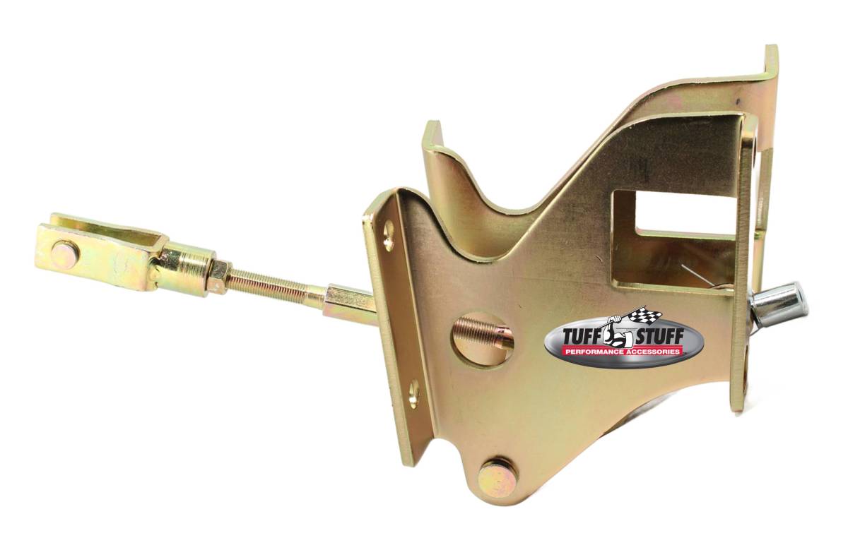 Tuff Stuff Performance - Brake Booster Brackets; Incl. Pedal Rod; w/2 Hole OEM Bracket Setups; 1960-1972 Chevy/GM Truck; For Brake Booster PN[2122/2123/2124/2128/2222/2223/2224/2228]; Gold Zinc Plated; 4653B