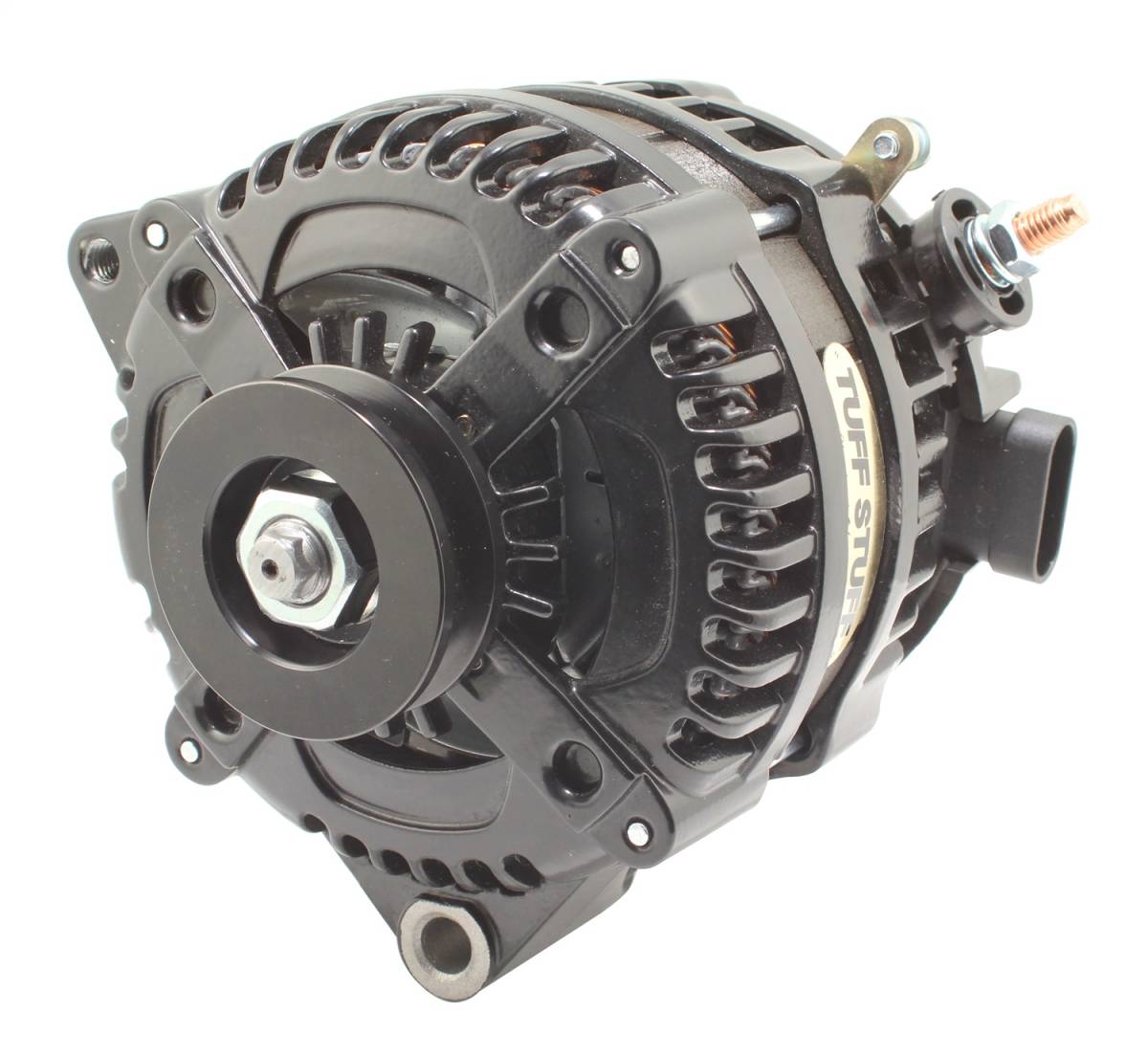 Tuff Stuff Performance - Alternator; 225 AMP - OEM Wire - 1 Groove - Stealth Black; 8320B1GOE
