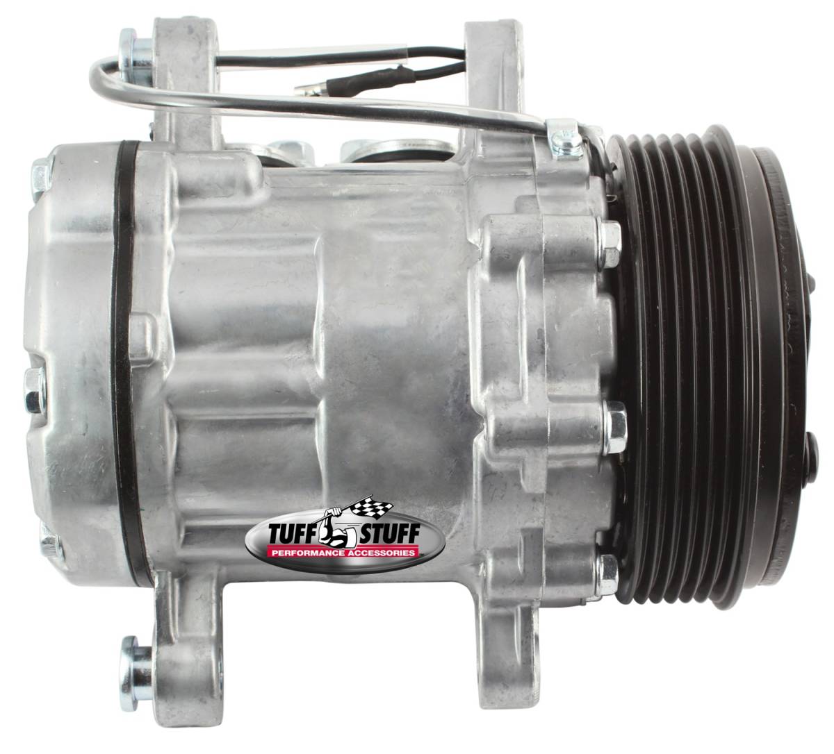 Tuff Stuff Performance - A/C Compressor; R134A Series - 6 Groove Pulley - Factory Cast PLUS+; 4517NC6G