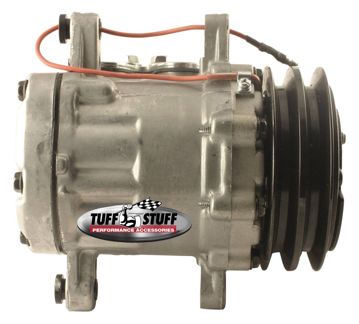 Tuff Stuff Performance - A/C Compressor; R134A Series - Double Pulley - Factory Cast PLUS+; 4517NCDP