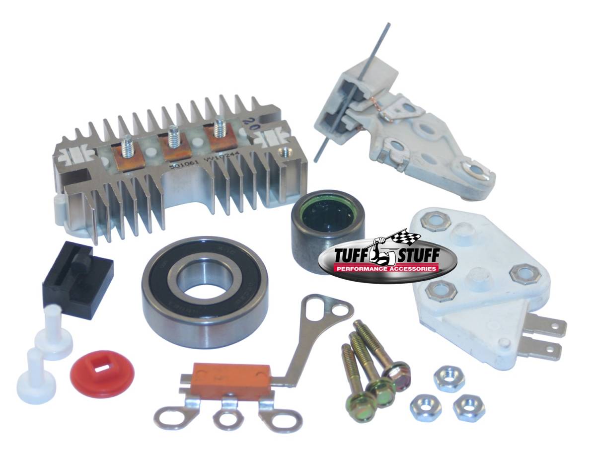 Tuff Stuff Performance - Alternator Repair Kit; GM 10SI - 1 Wire - Incl. All Parts And Bearings To Rebuild Tuff Stuff Alternator PN[7127NB] - [Superseded to 7700A] - [Available While Supplies Last]; 7700B